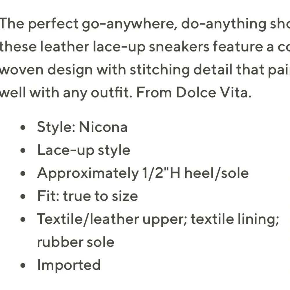 DOLCE VITA Lace Up Shoes